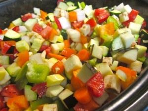 Ratatouille Before Cooking Photo