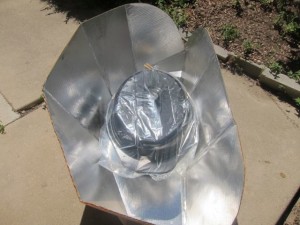 Solar Cooker in Use Photo