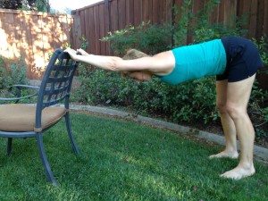 Downward Dog Chair Stretch Photo