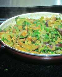 Eggplant fajitas picture