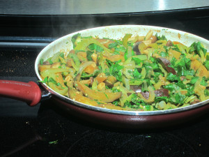 Eggplant fajitas picture