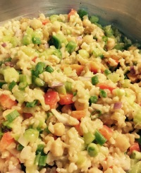 Curried rice and raisins picture